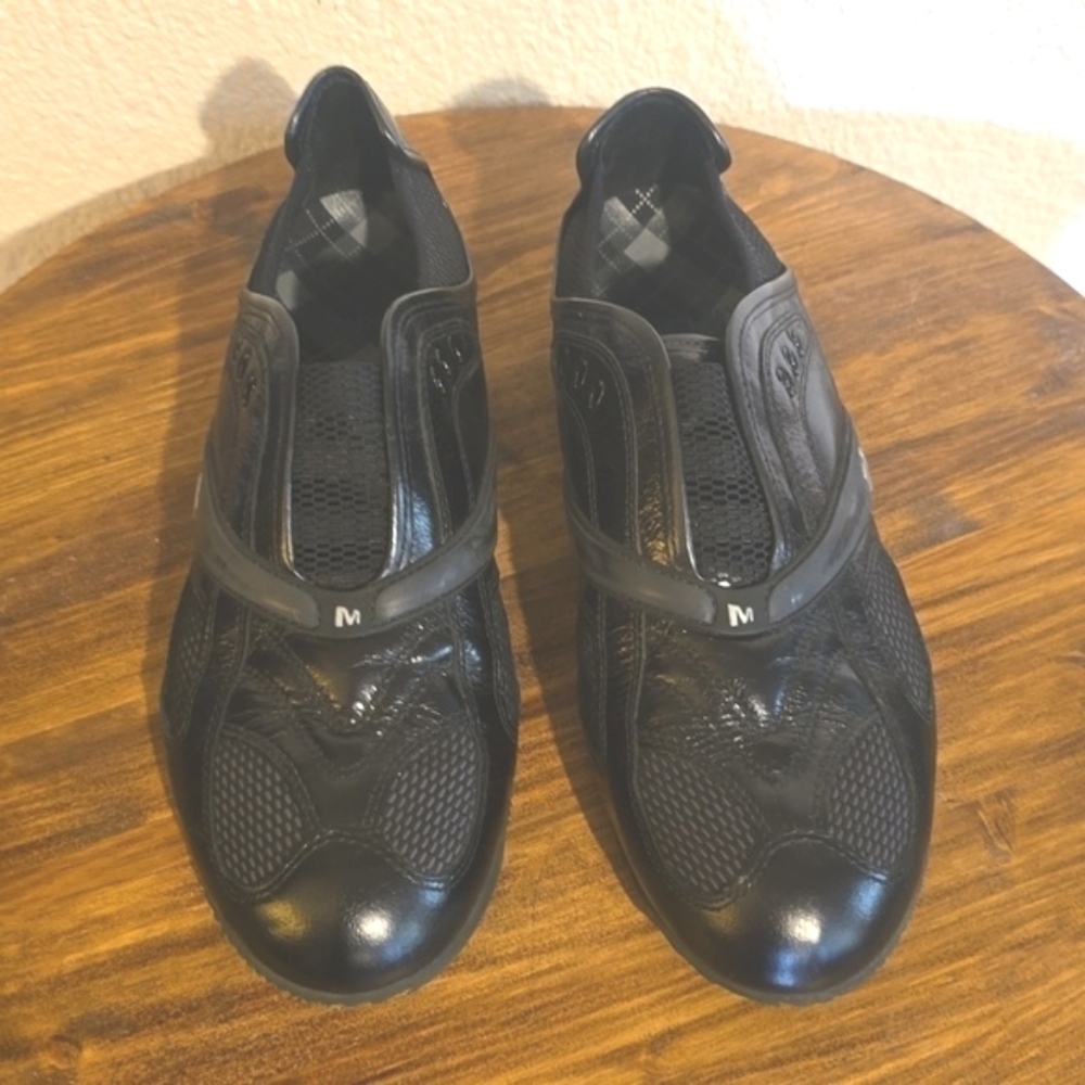 Merrell Sestra Womens Black slip on Driving shoes Athletic comfort Neutral Sz.10